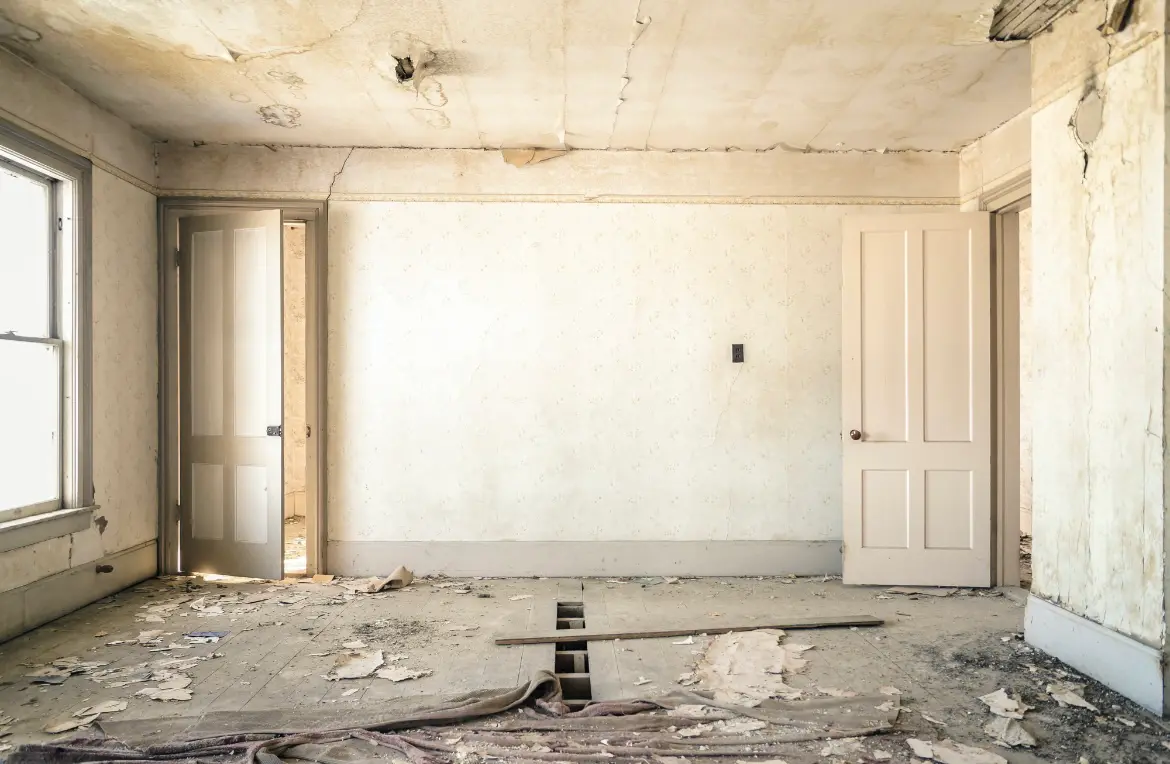 Waste disposal crew managing a cleanout project in Fairview